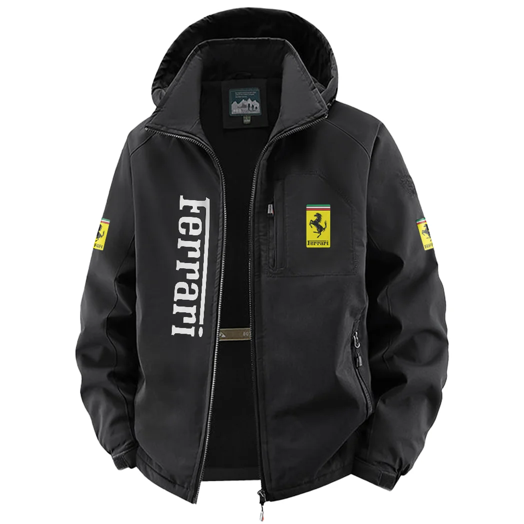 Luxury Speedster Fleece Windbreaker Jacket, Outdoor Activity Defense HVN1450FE - Black - Image 2