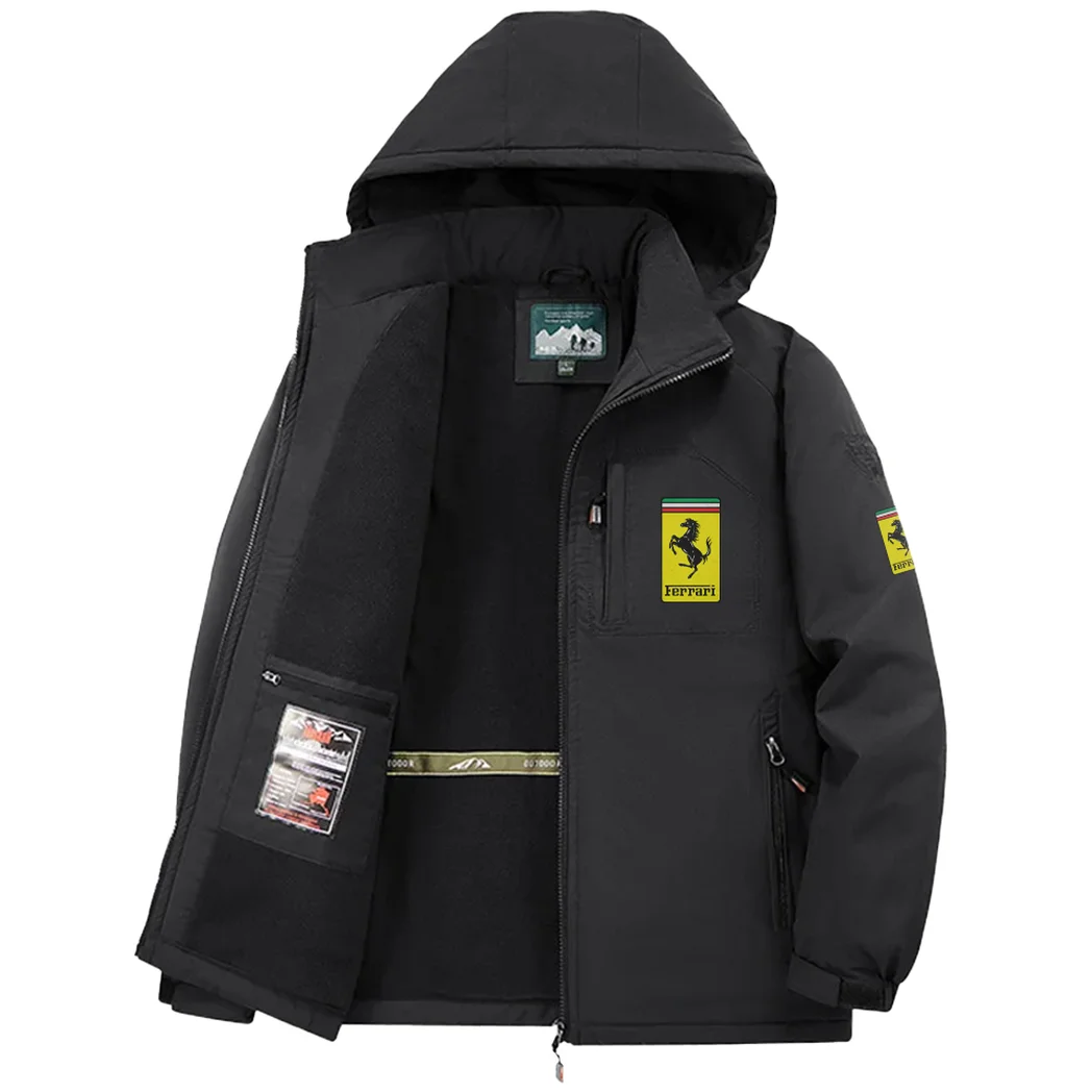 Luxury Speedster Fleece Windbreaker Jacket, Outdoor Activity Defense HVN1450FE - Black - Image 3