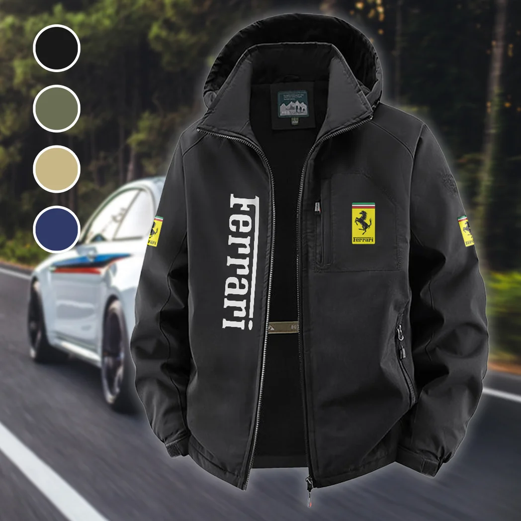 Luxury Speedster Fleece Windbreaker Jacket, Outdoor Activity Defense HVN1450FE - Black
