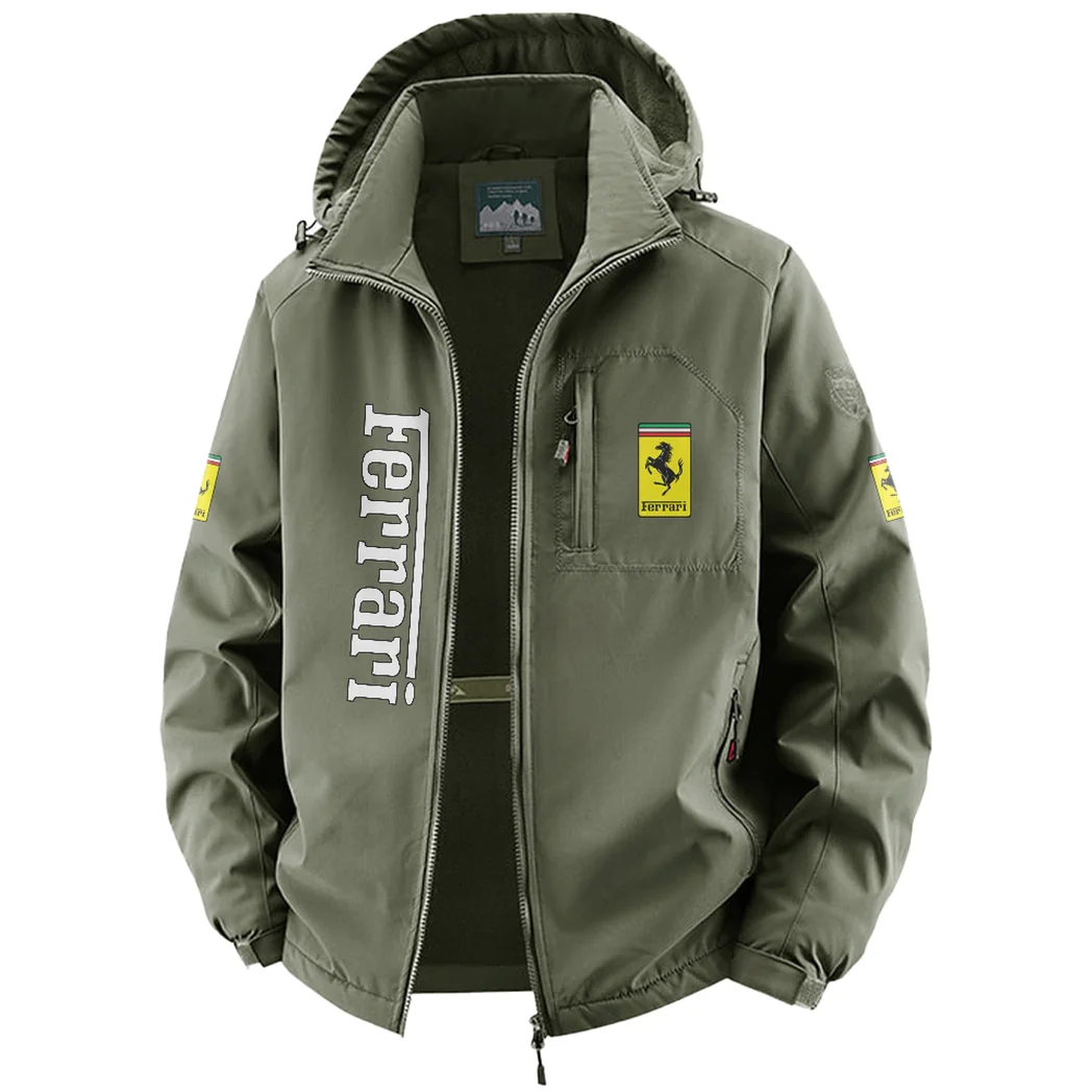 Luxury Speedster Fleece Windbreaker Jacket, Outdoor Activity Defense HVN1450FE - Green - Image 2
