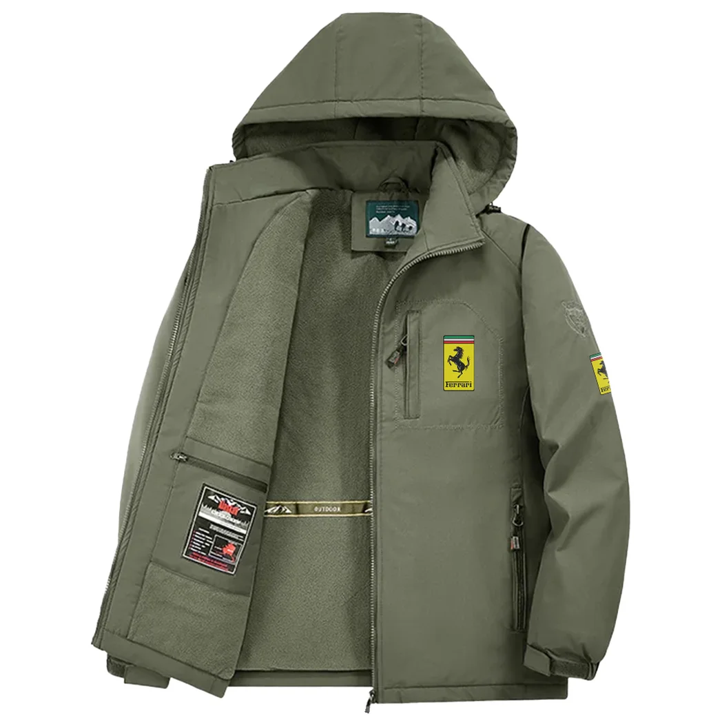 Luxury Speedster Fleece Windbreaker Jacket, Outdoor Activity Defense HVN1450FE - Green - Image 3