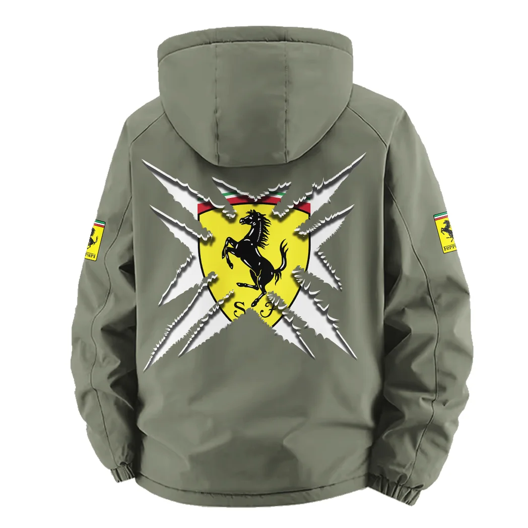 Luxury Speedster Fleece Windbreaker Jacket, Outdoor Activity Defense HVN1450FE - Green - Image 4