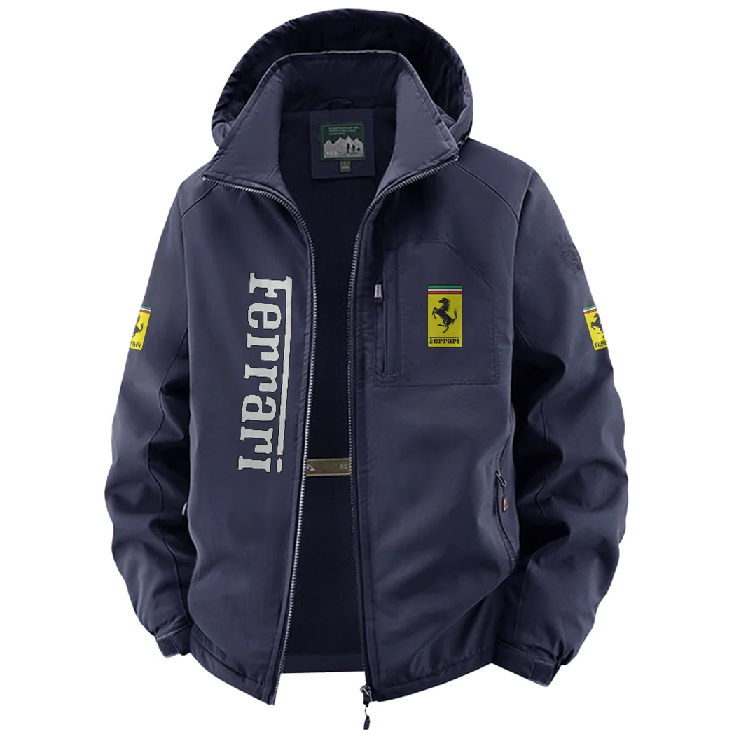 Luxury Speedster Fleece Windbreaker Jacket, Outdoor Activity Defense HVN1450FE - Navy - Image 2