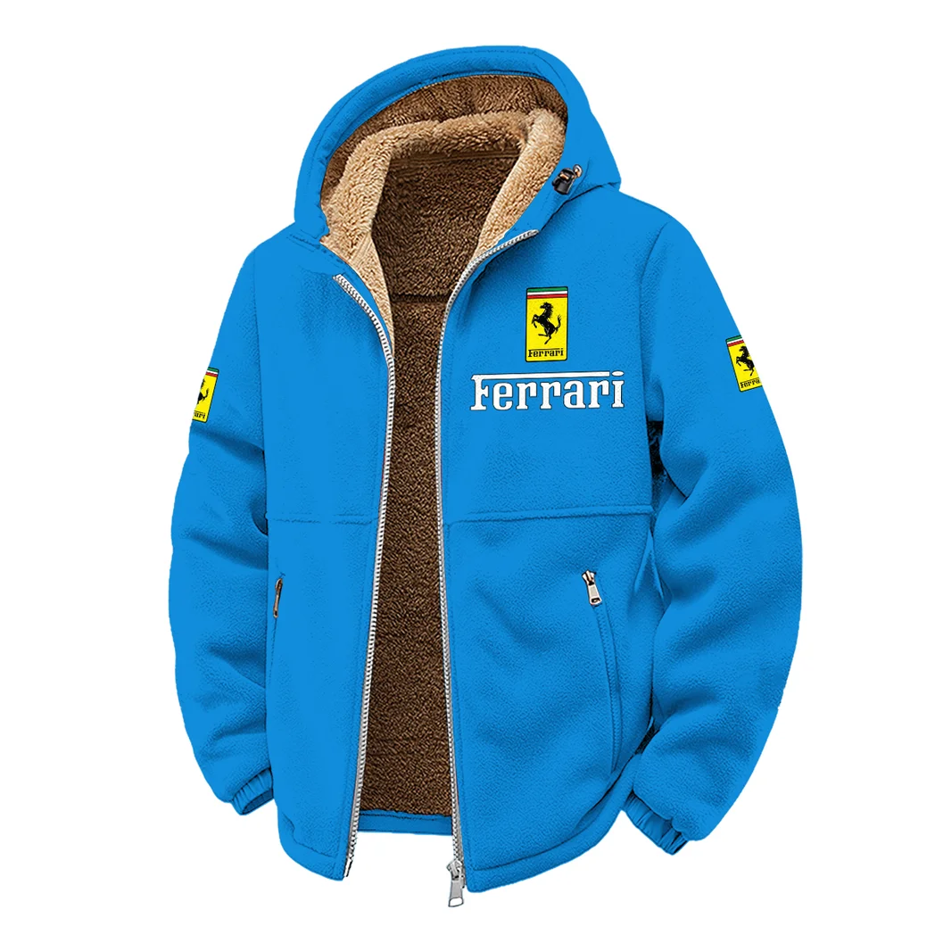 Luxury Speedster Winter Fleece Jacket, Winter Endurance Jacket HVN1450FE - Cyan - Image 2