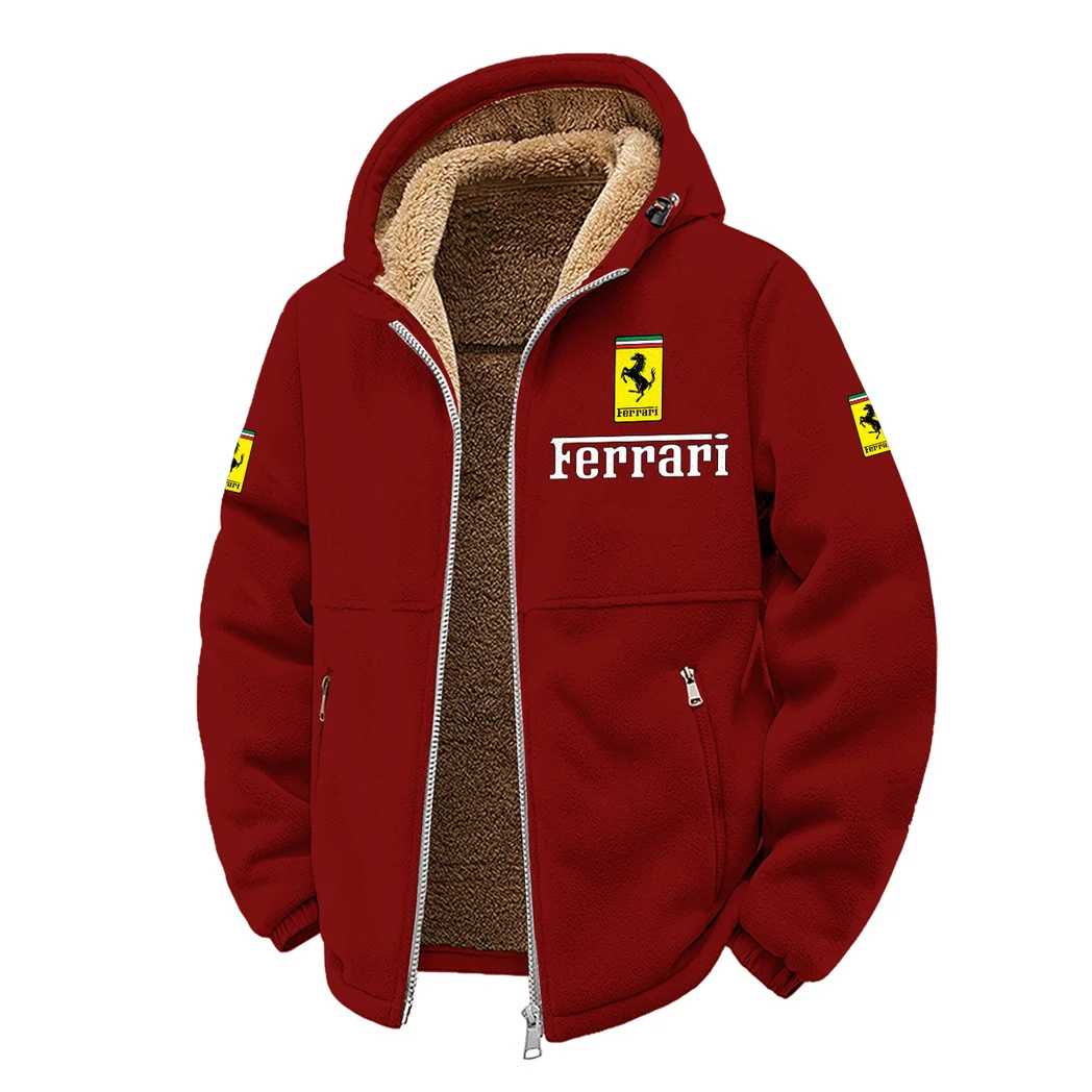 Luxury Speedster Winter Fleece Jacket, Winter Endurance Jacket HVN1450FE - Wine - Image 2