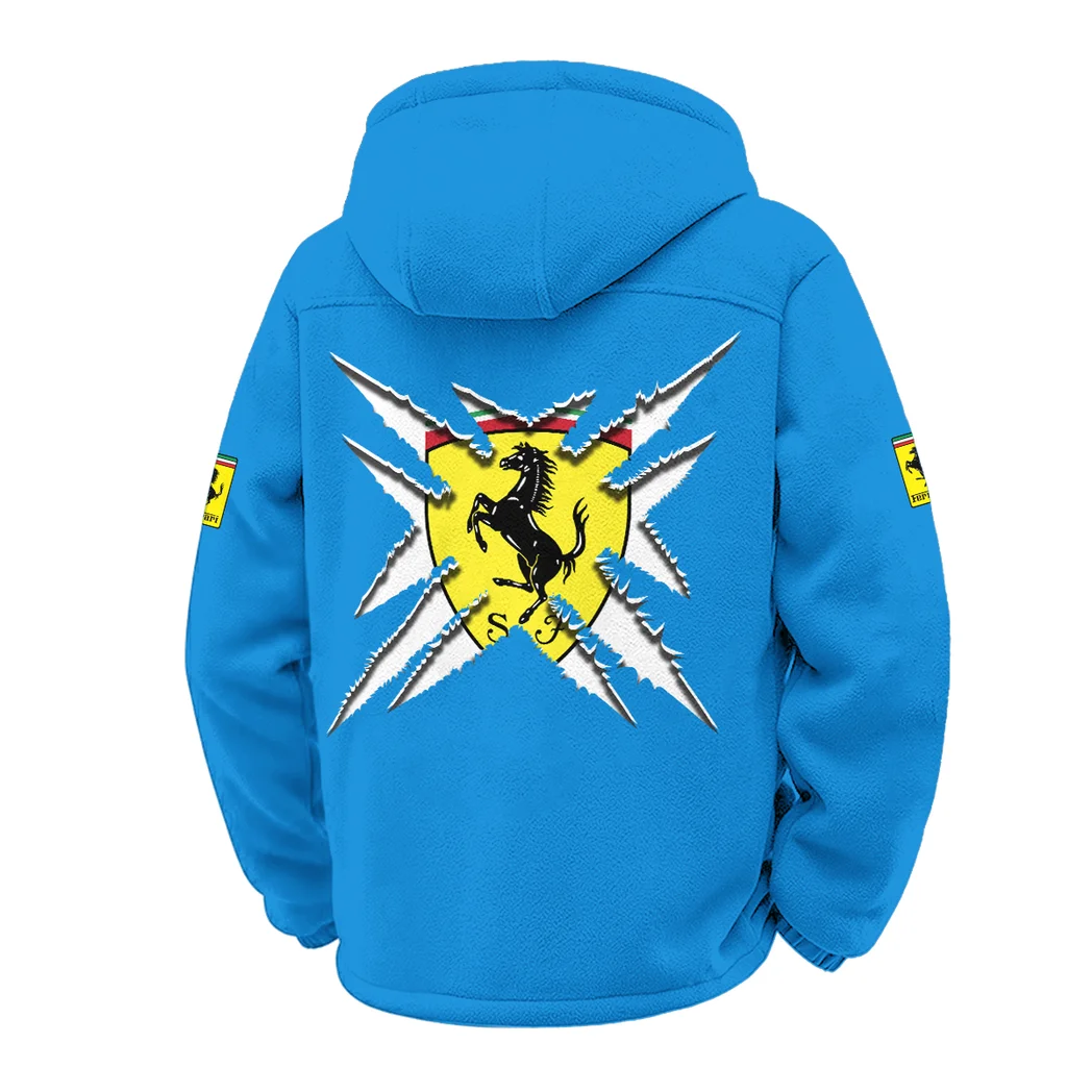 Luxury Speedster Winter Fleece Jacket, Winter Endurance Jacket HVN1450FE - Cyan - Image 3