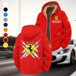 Luxury Speedster Winter Fleece Jacket, Winter Endurance Jacket HVN1450FE - Red