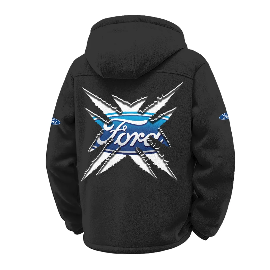 Pickup Legend Winter Fleece Jacket, Heavyweight Plush Fleece HVN1450FO - Black - Image 3
