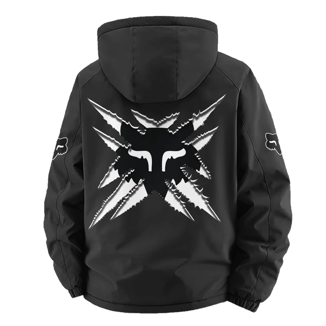 Rider Equipment Fleece Windbreaker Jacket, Brushed Fleece Wind-Resist Layer HVN1450FR - Black - Image 4