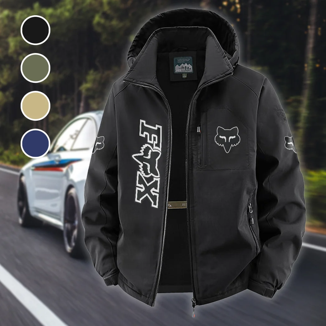 Rider Equipment Fleece Windbreaker Jacket, Brushed Fleece Wind-Resist Layer HVN1450FR - Black