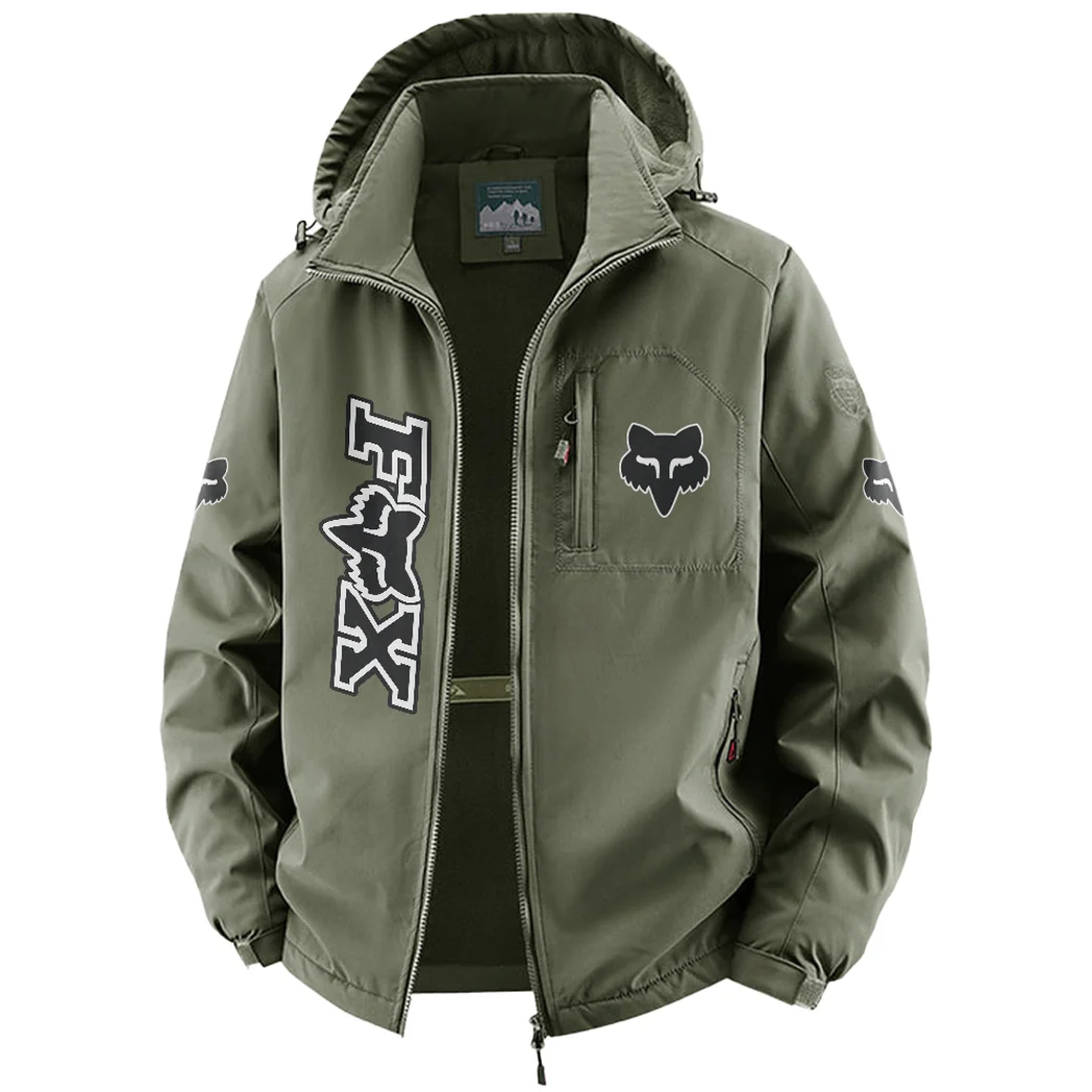 Rider Equipment Fleece Windbreaker Jacket, Brushed Fleece Wind-Resist Layer HVN1450FR - Green - Image 2