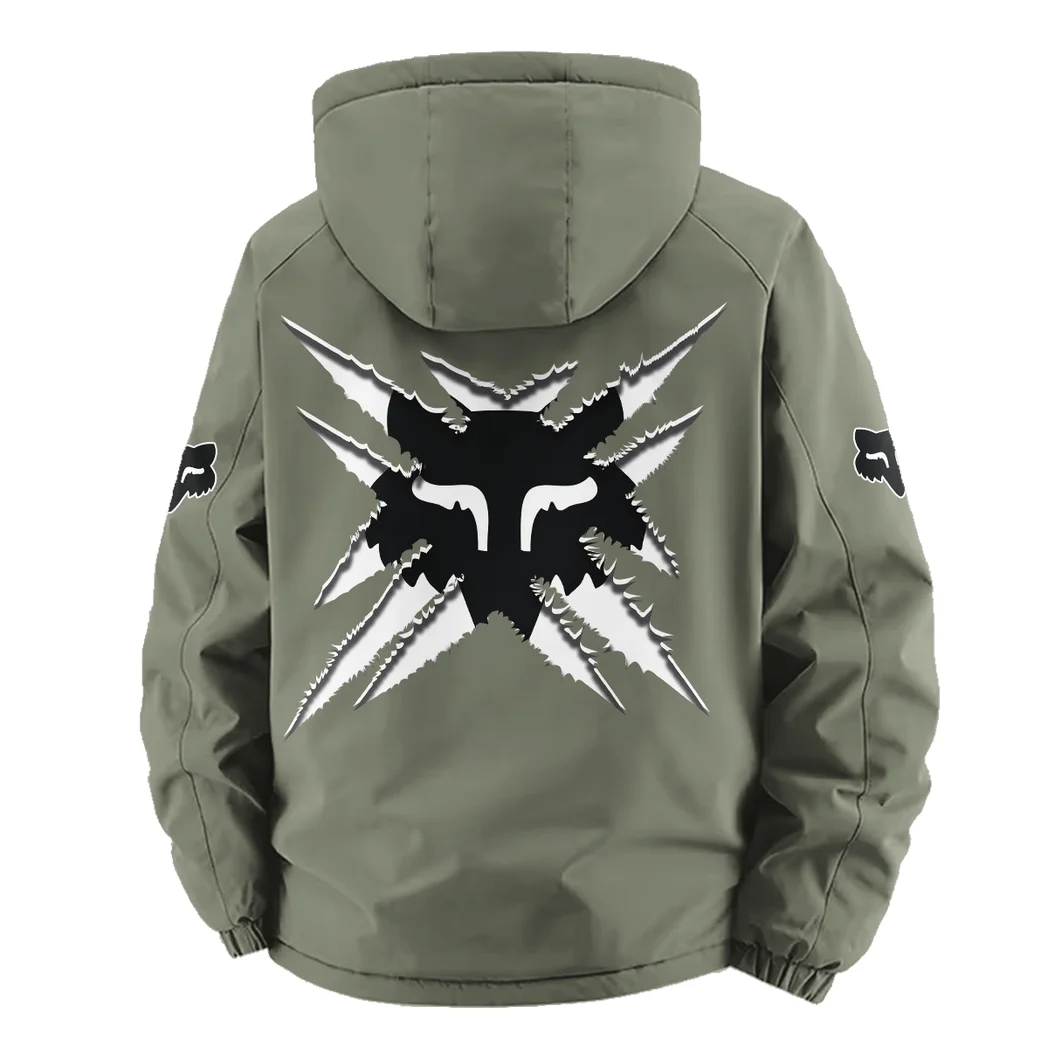 Rider Equipment Fleece Windbreaker Jacket, Brushed Fleece Wind-Resist Layer HVN1450FR - Green - Image 4