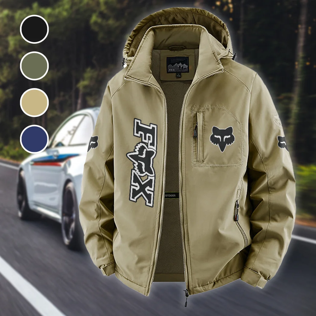 Rider Equipment Fleece Windbreaker Jacket, Brushed Fleece Wind-Resist Layer HVN1450FR - Khaki