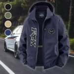 Rider Equipment Fleece Windbreaker Jacket, Brushed Fleece Wind-Resist Layer HVN1450FR - Navy