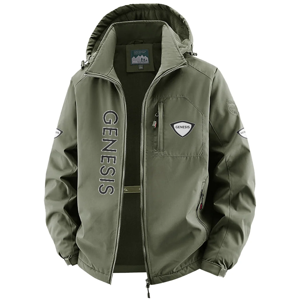 Elite Road Vehicle Fleece Windbreaker Jacket, Luxe Fleece Exterior HVN1450GE - Green - Image 2