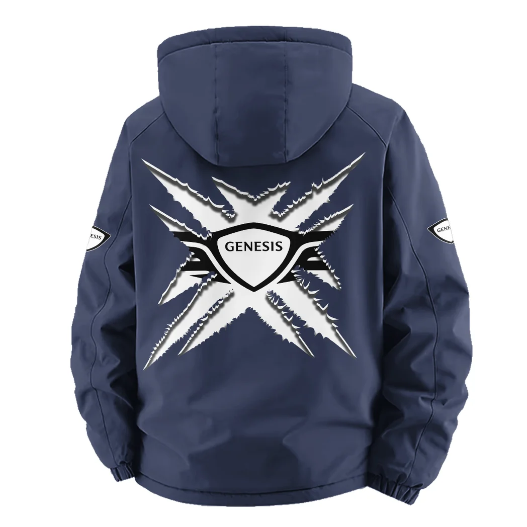 Elite Road Vehicle Fleece Windbreaker Jacket, Luxe Fleece Exterior HVN1450GE - Navy - Image 4