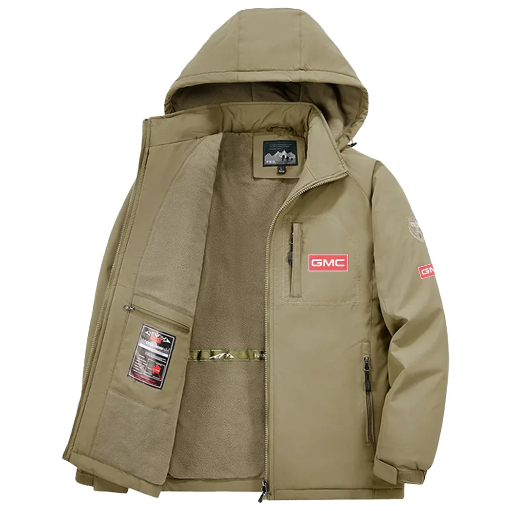 American Truck Fleece Windbreaker Jacket, Anti-Pill Wind-Blocking Fleece HVN1450GM - Khaki - Image 3