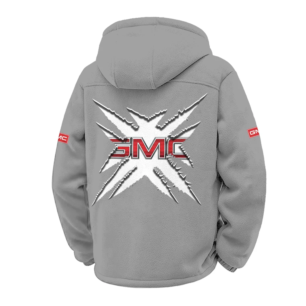 American Truck Winter Fleece Jacket, Anti-Pill Thermal Fleece HVN1450GM - Grey - Image 3