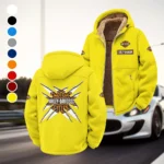 Chopper Style Winter Fleece Jacket, Warm Core Loft Fleece HVN1450HD - Yellow