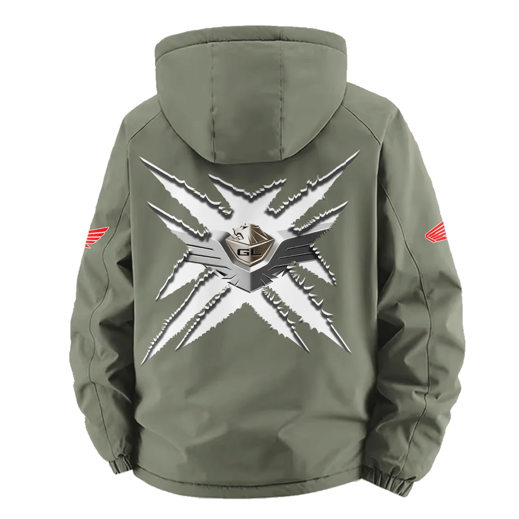 American Retro Vehicle Fleece Windbreaker Jacket, Ultra-Soft Wind-Stop Fabric HVN1450HG - Green - Image 4