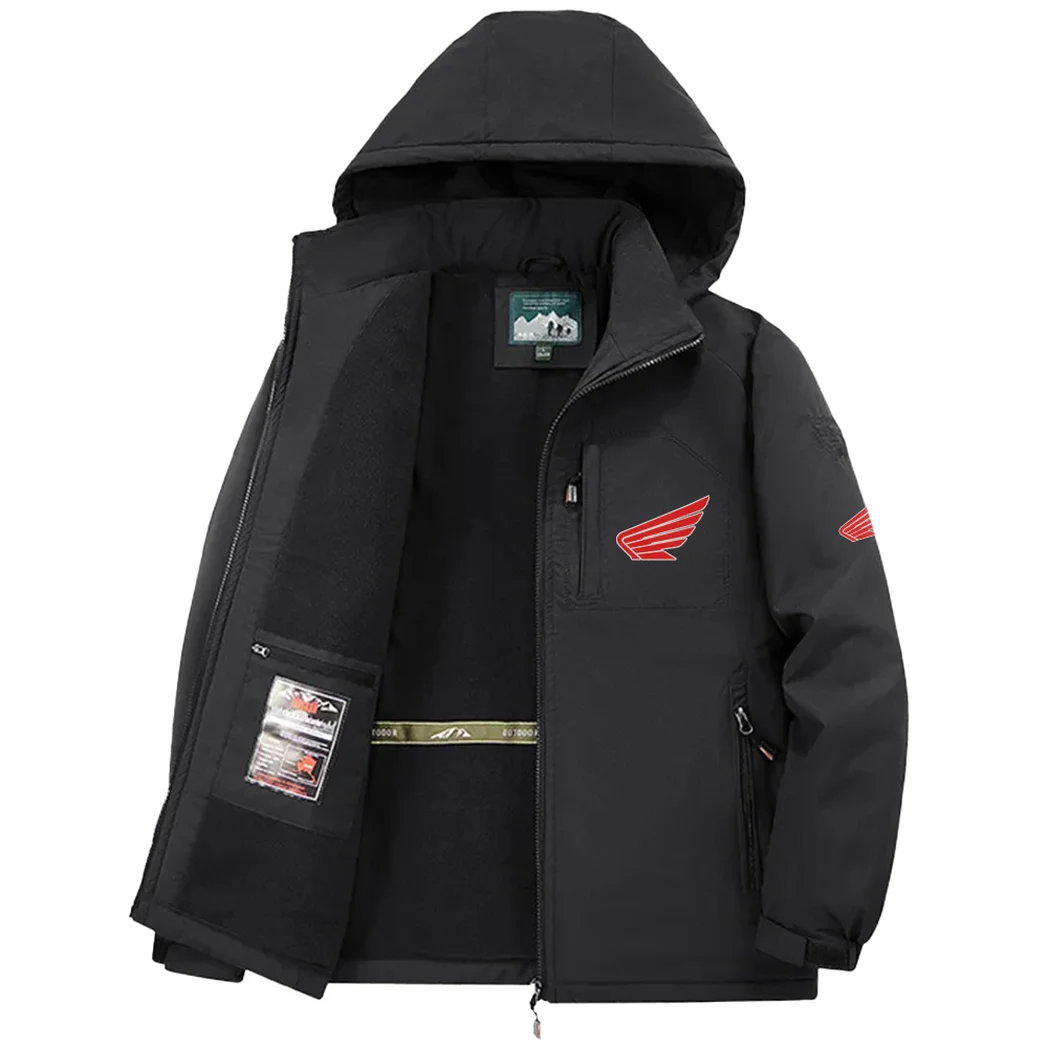 Scooter Fleece Windbreaker Jacket, High-Density Windproof Fleece HVN1450HM - Black - Image 3