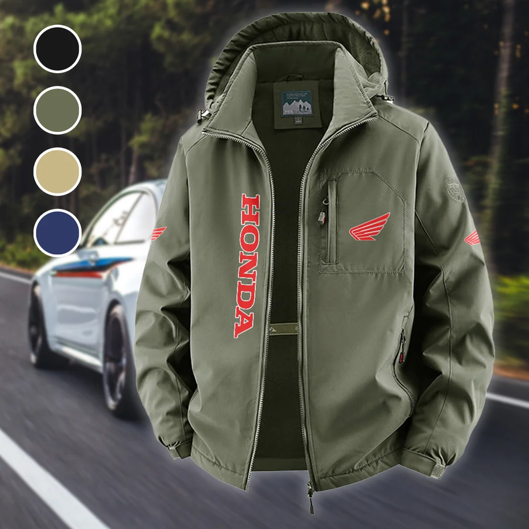 Scooter Fleece Windbreaker Jacket, High-Density Windproof Fleece HVN1450HM - Green