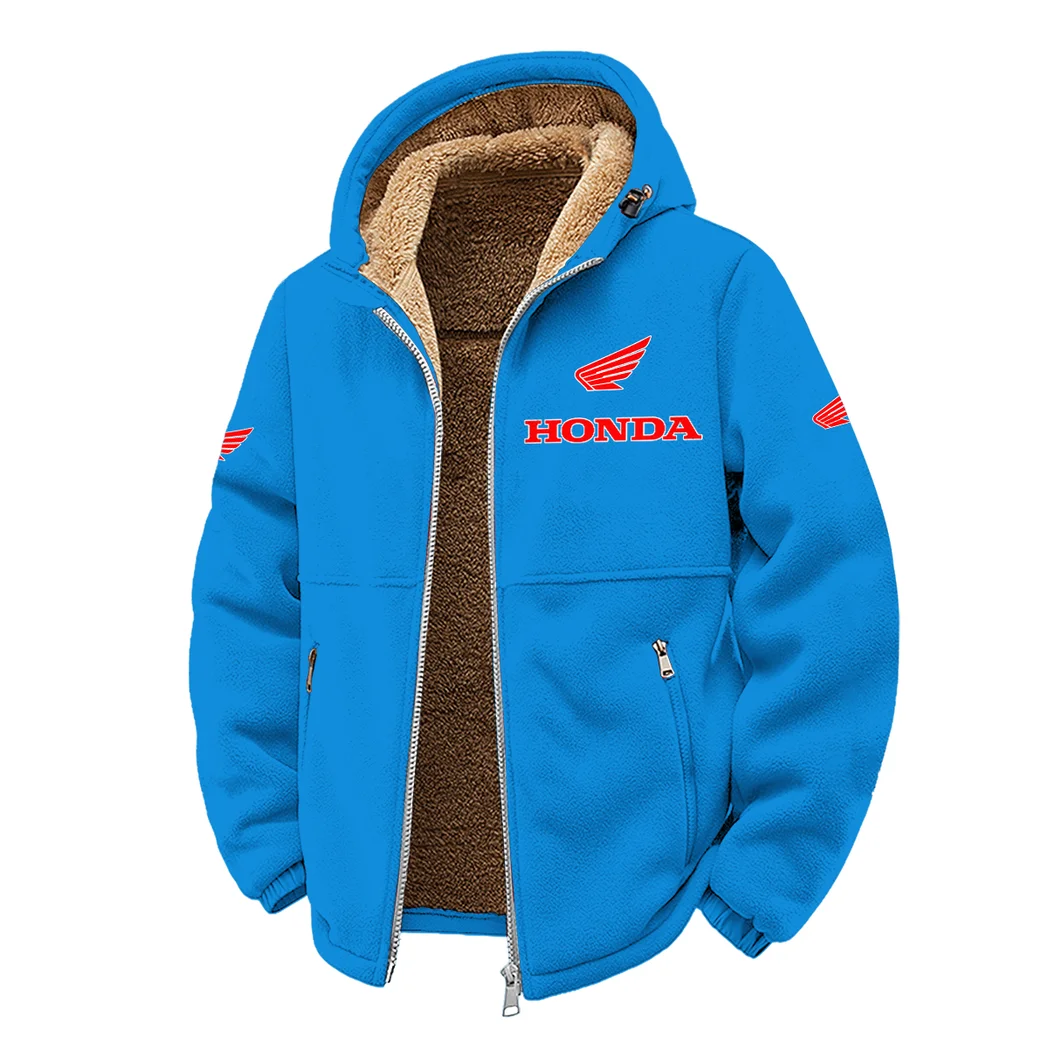 Scooter Winter Fleece Jacket, Premium Fleece Barrier HVN1450HM - Cyan - Image 2