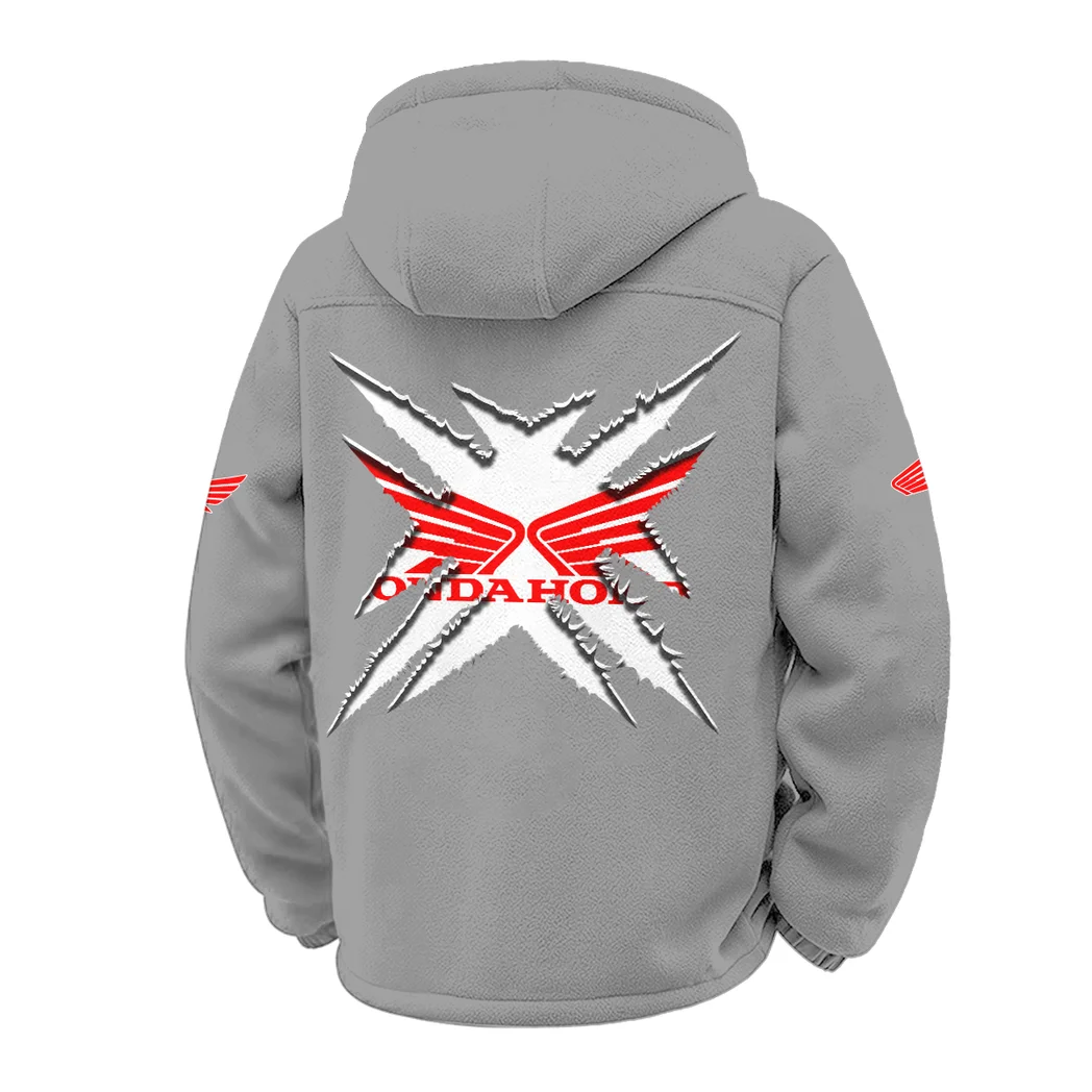 Scooter Winter Fleece Jacket, Premium Fleece Barrier HVN1450HM - Grey - Image 3