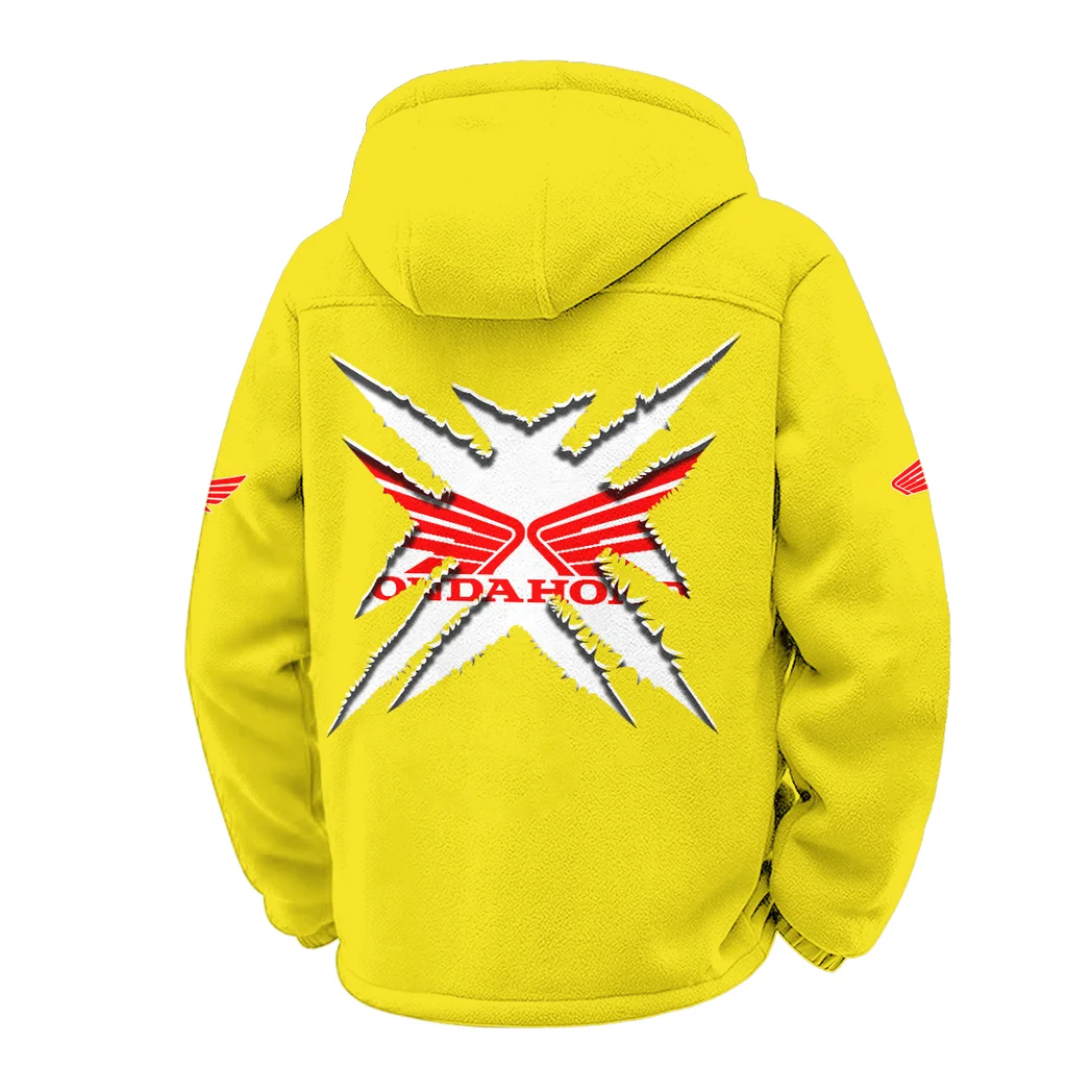 Scooter Winter Fleece Jacket, Premium Fleece Barrier HVN1450HM - Yellow - Image 3