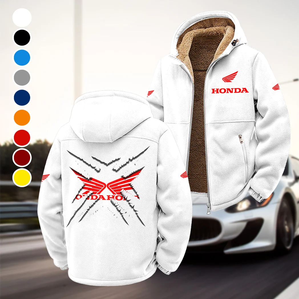 Scooter Winter Fleece Jacket, Premium Fleece Barrier HVN1450HM - White