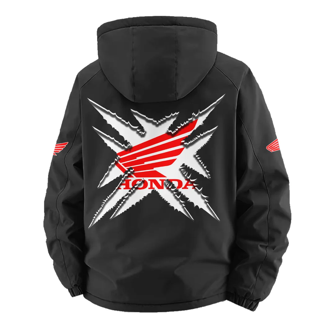 Scooter Fleece Windbreaker Jacket, Breathable Fleece Windwear HVN1450HM - Black - Image 4