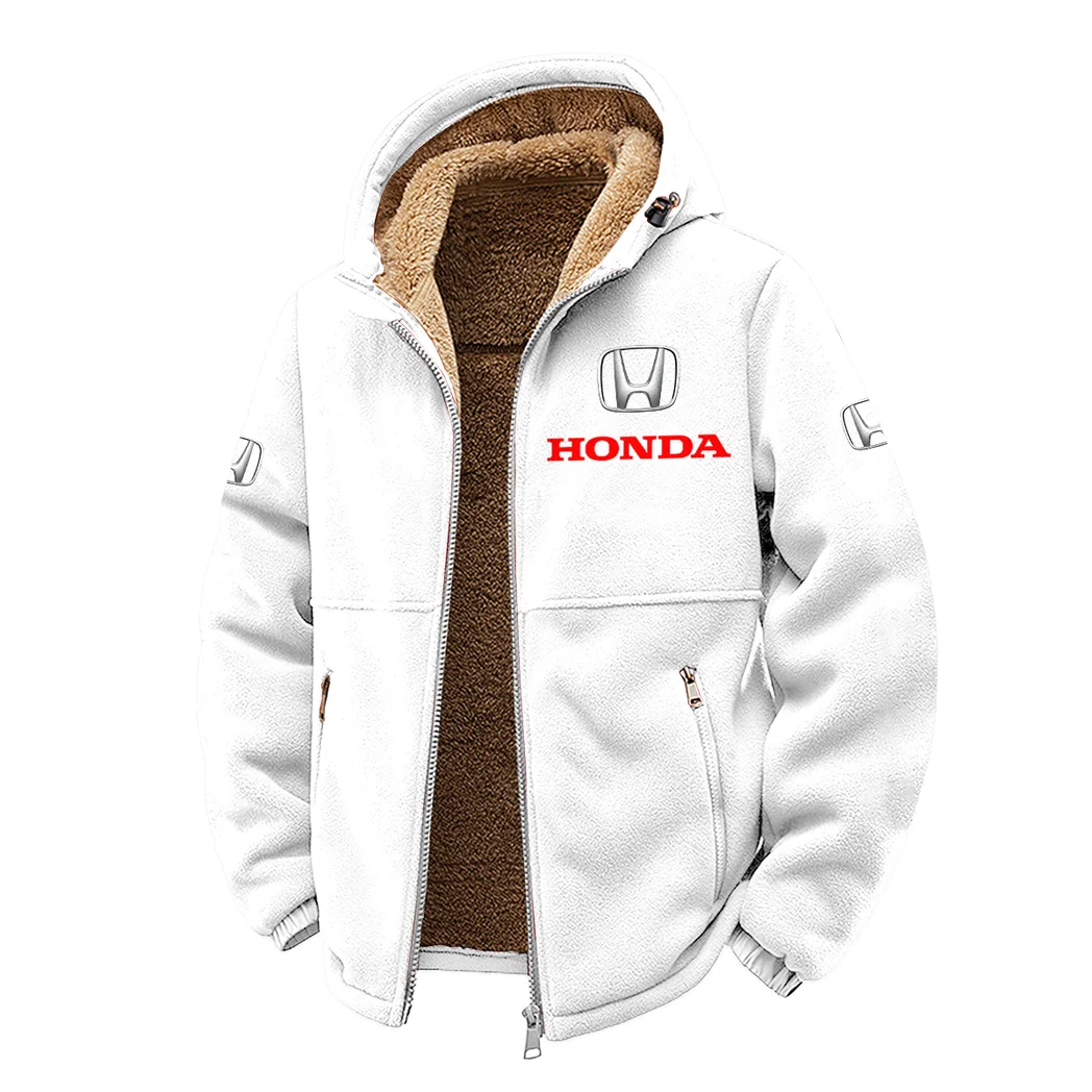 SUV Winter Fleece Jacket, Thermal Winter Fleece HVN1450HO - White - Image 2