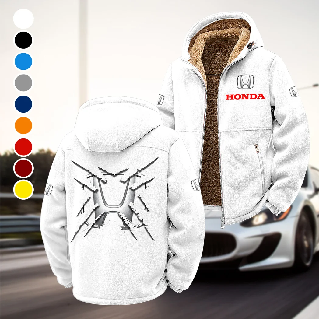SUV Winter Fleece Jacket, Thermal Winter Fleece HVN1450HO - White