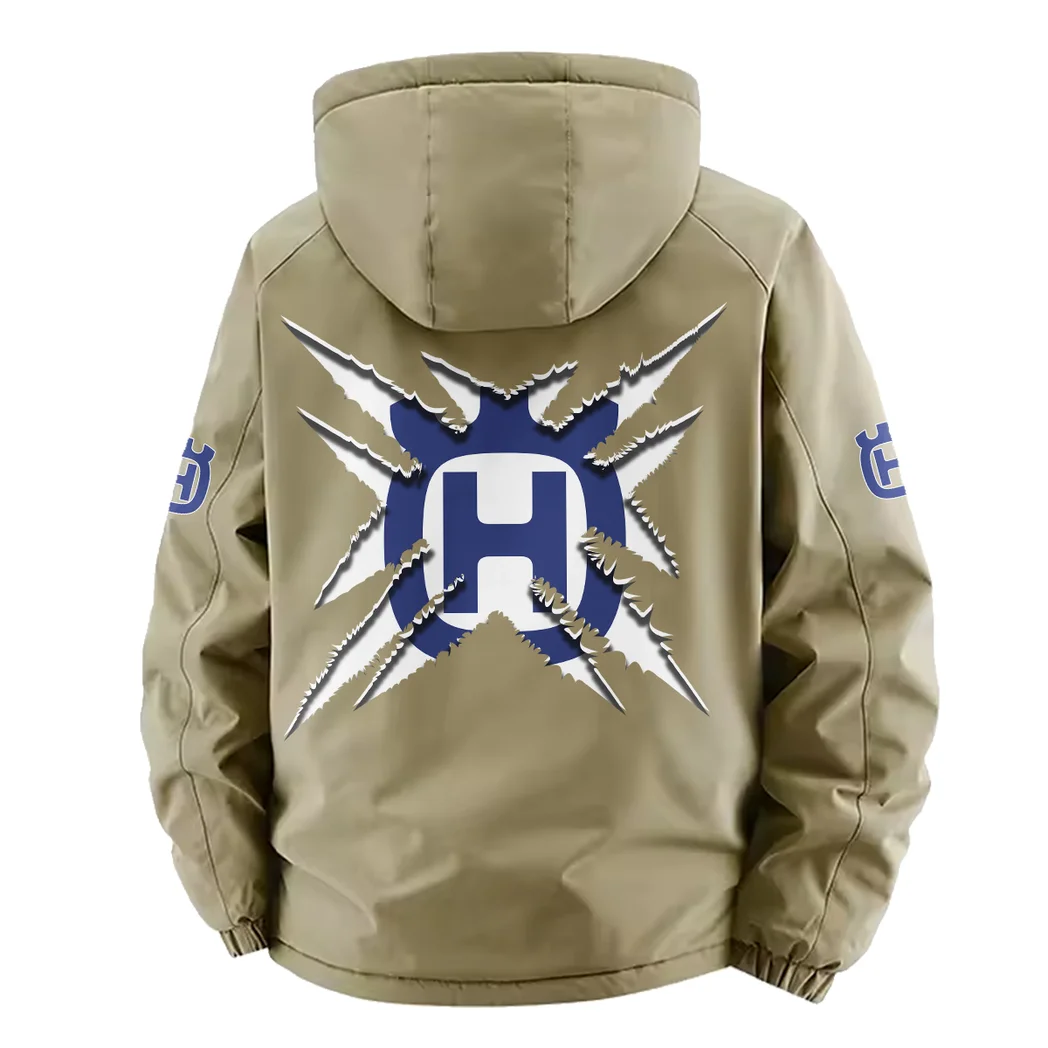 Trail Explorer Fleece Windbreaker Jacket, Outdoor Activity Defense HVN1450HU - Khaki - Image 4