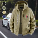 Utility Tractor Fleece Windbreaker Jacket, Thermal Wind-Stop Jacket HVN1450IH - Khaki