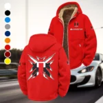 Utility Tractor Winter Fleece Jacket, Extreme Cold Fleece Coat HVN1450IH - Red