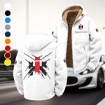 Utility Tractor Winter Fleece Jacket, Extreme Cold Fleece Coat HVN1450IH - White