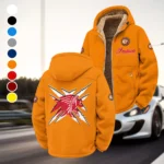 Timeless Road Bike Winter Fleece Jacket, Insulated Sport Hoody HVN1450IM - Orange