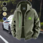 Farming Vehicle Fleece Windbreaker Jacket, Core-Warmth Windbreaker HVN1450JD - Green