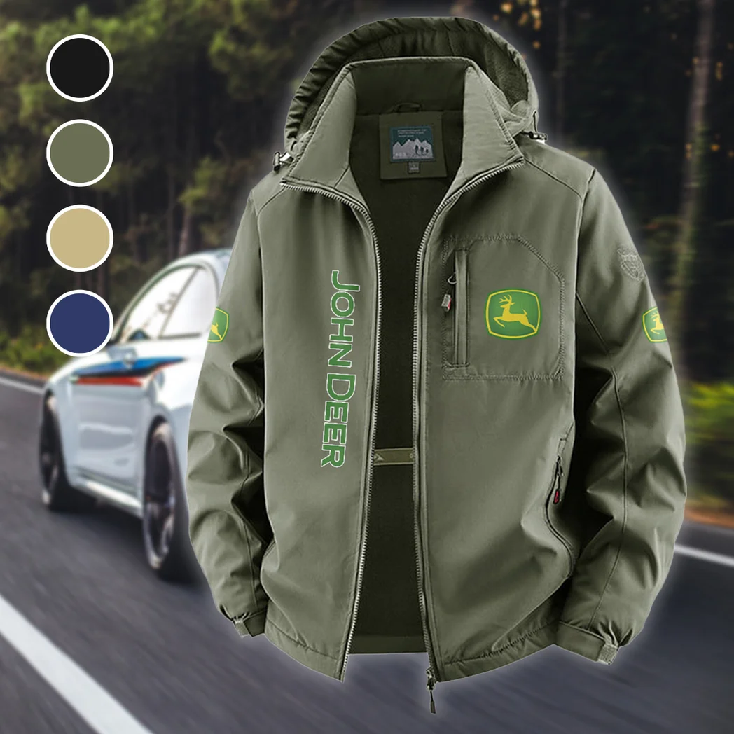 Farming Vehicle Fleece Windbreaker Jacket, Core-Warmth Windbreaker HVN1450JD - Green