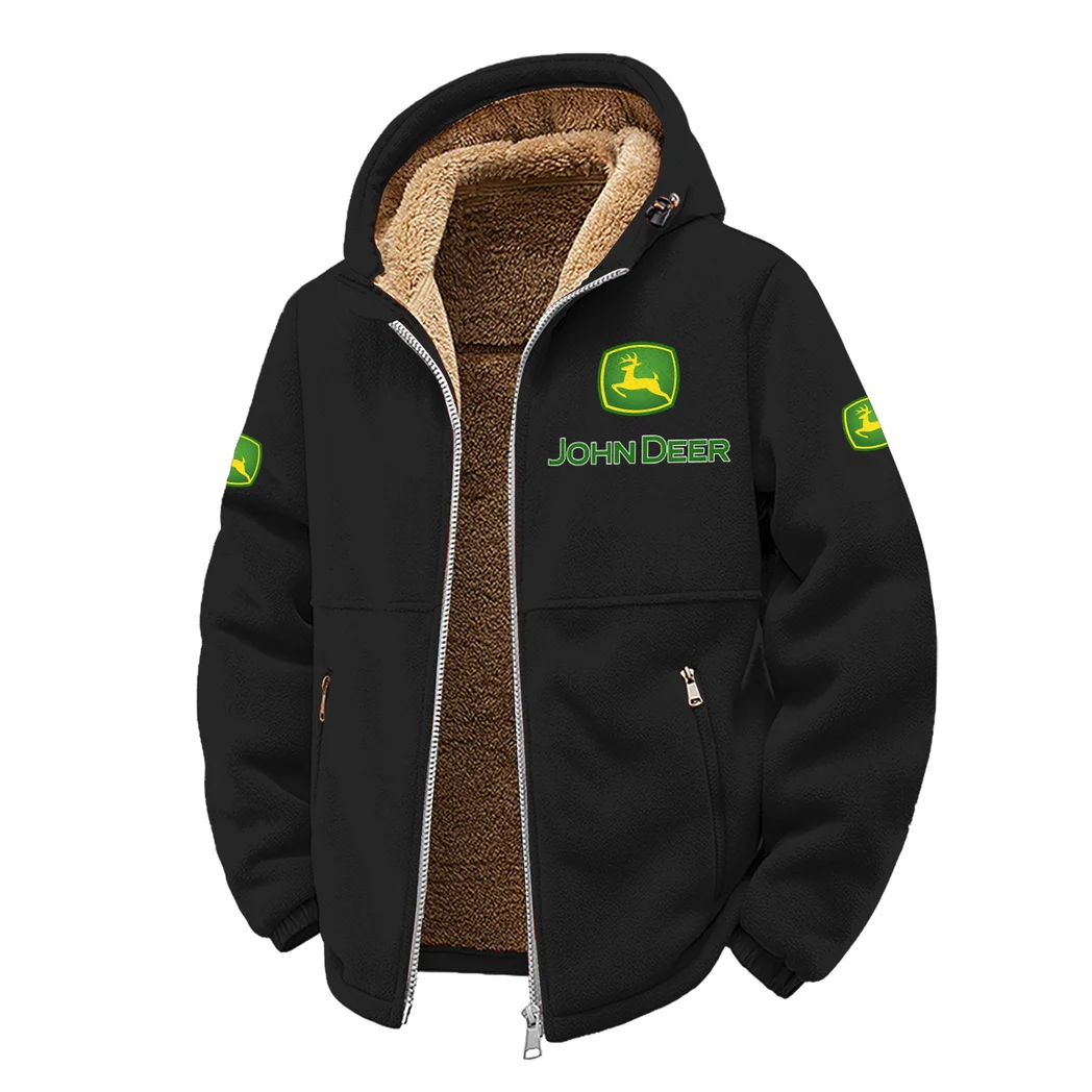 Farming Vehicle Winter Fleece Jacket, Deep Winter Comfort Fleece HVN1450JD - Black - Image 2