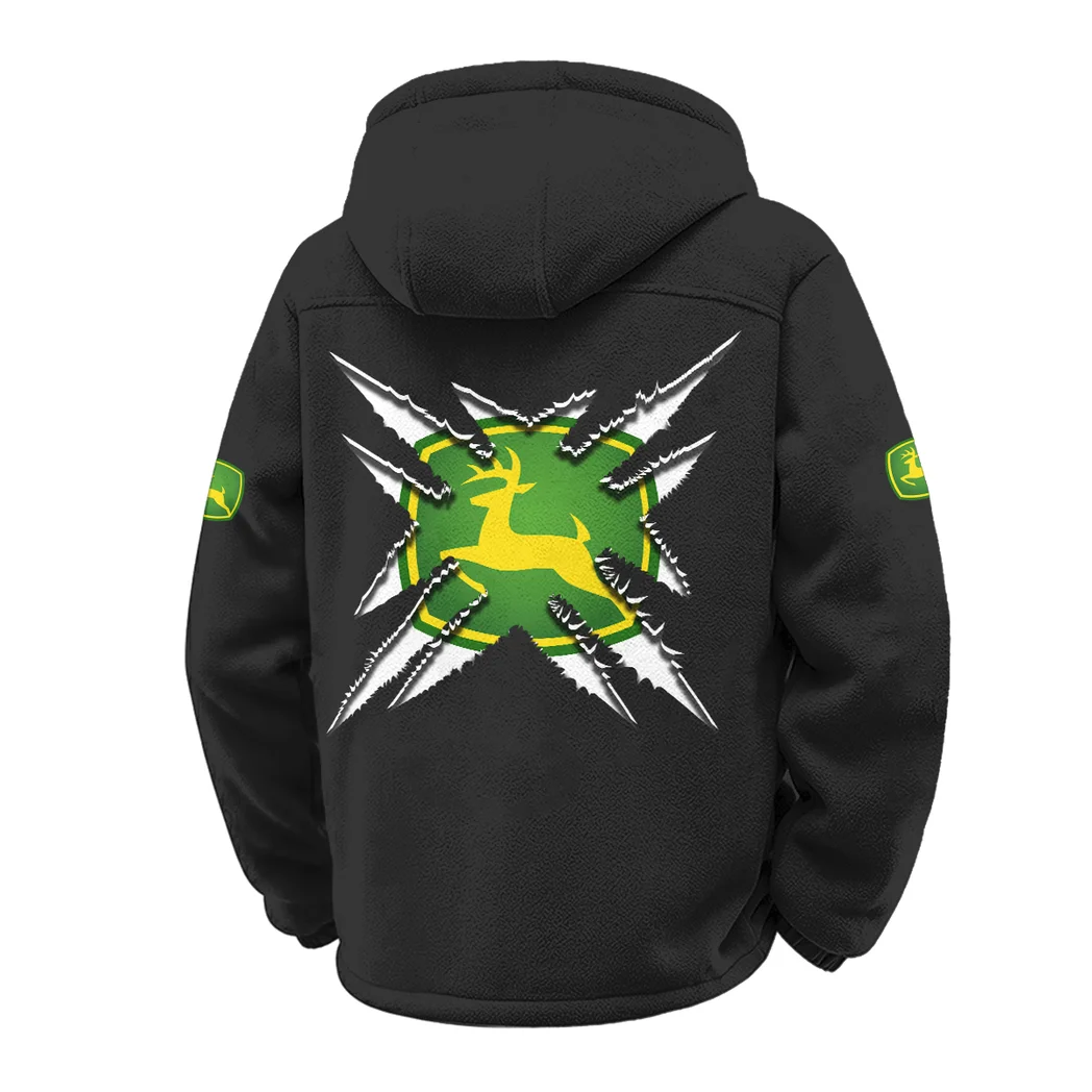 Farming Vehicle Winter Fleece Jacket, Deep Winter Comfort Fleece HVN1450JD - Black - Image 3