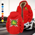 Farming Vehicle Winter Fleece Jacket, Deep Winter Comfort Fleece HVN1450JD - Red
