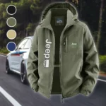 4x4 Vehicle Maker Fleece Windbreaker Jacket, Windproof Fleece Hybrid HVN1450JE - Green