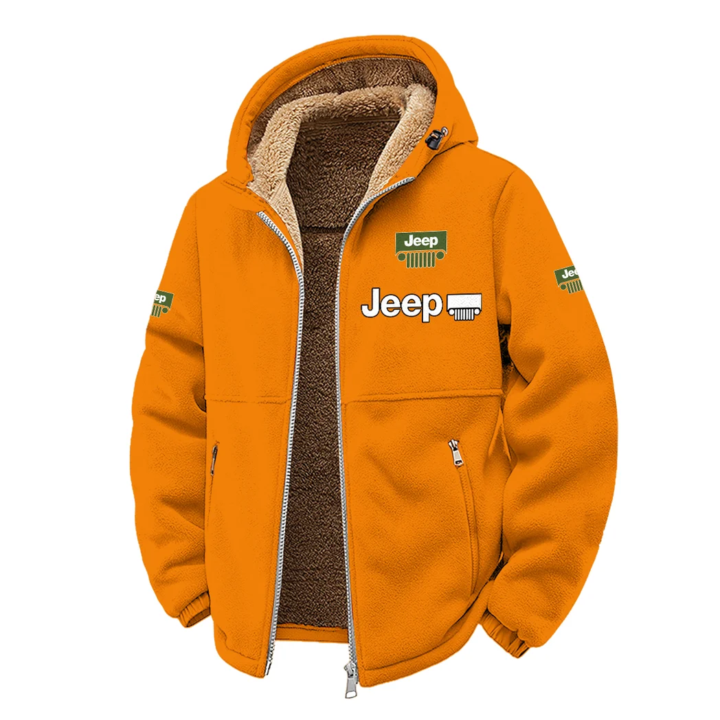4x4 Vehicle Maker Winter Fleece Jacket, Polar Climate Fleece HVN1450JE - Orange - Image 2