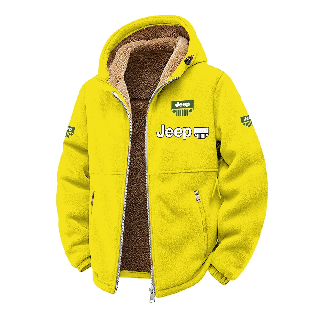 4x4 Vehicle Maker Winter Fleece Jacket, Polar Climate Fleece HVN1450JE - Yellow - Image 2