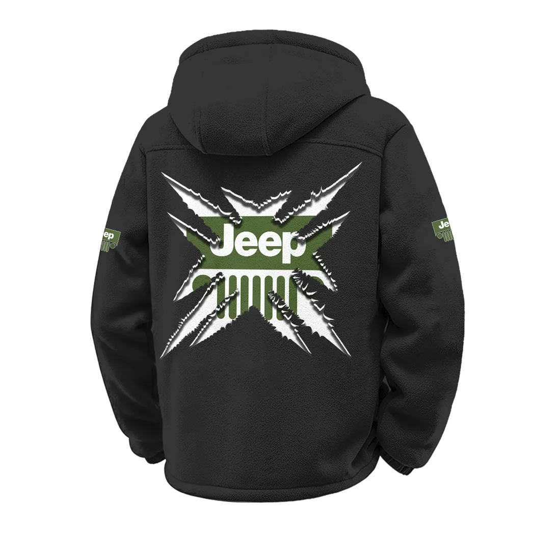 4x4 Vehicle Maker Winter Fleece Jacket, Polar Climate Fleece HVN1450JE - Black - Image 3