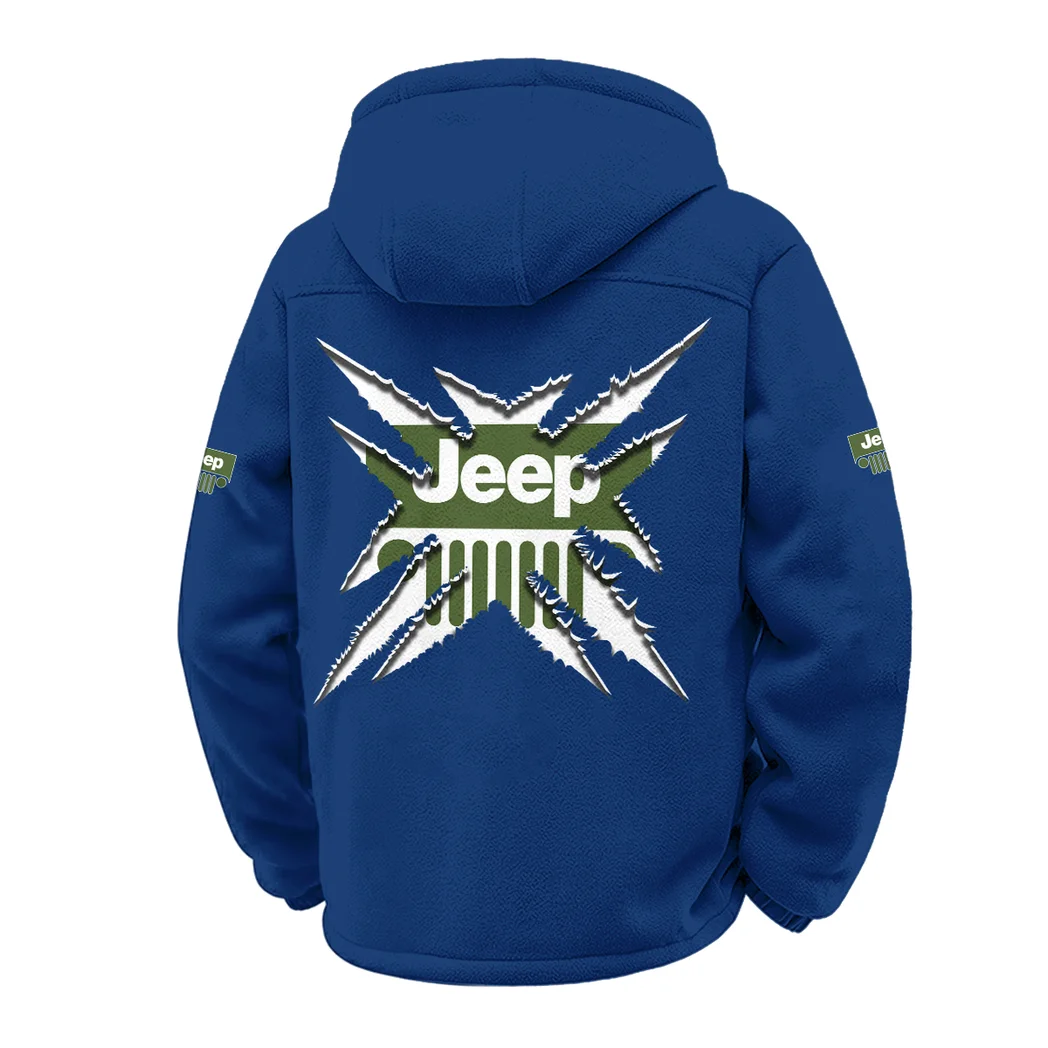 4x4 Vehicle Maker Winter Fleece Jacket, Polar Climate Fleece HVN1450JE - Navy - Image 3