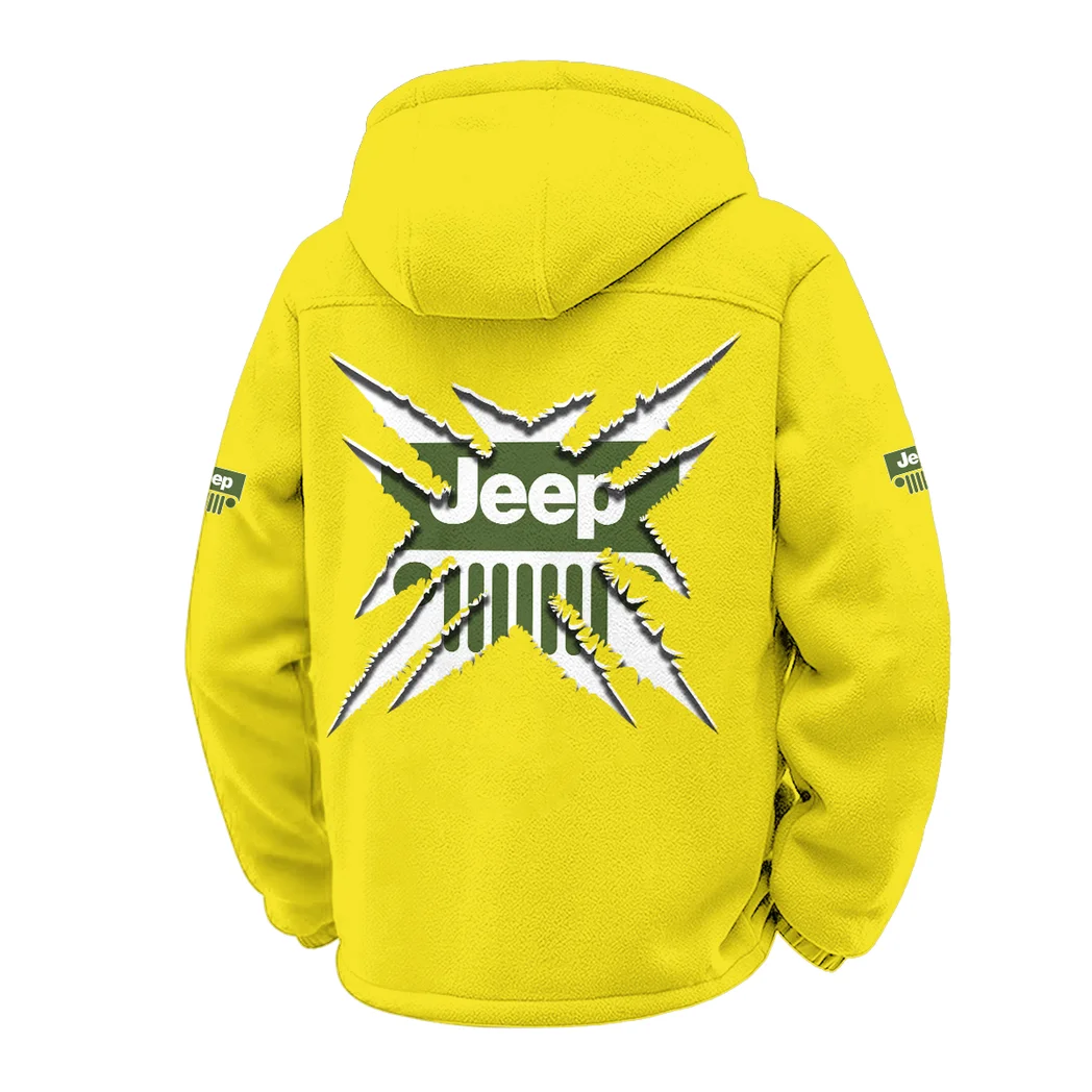 4x4 Vehicle Maker Winter Fleece Jacket, Polar Climate Fleece HVN1450JE - Yellow - Image 3