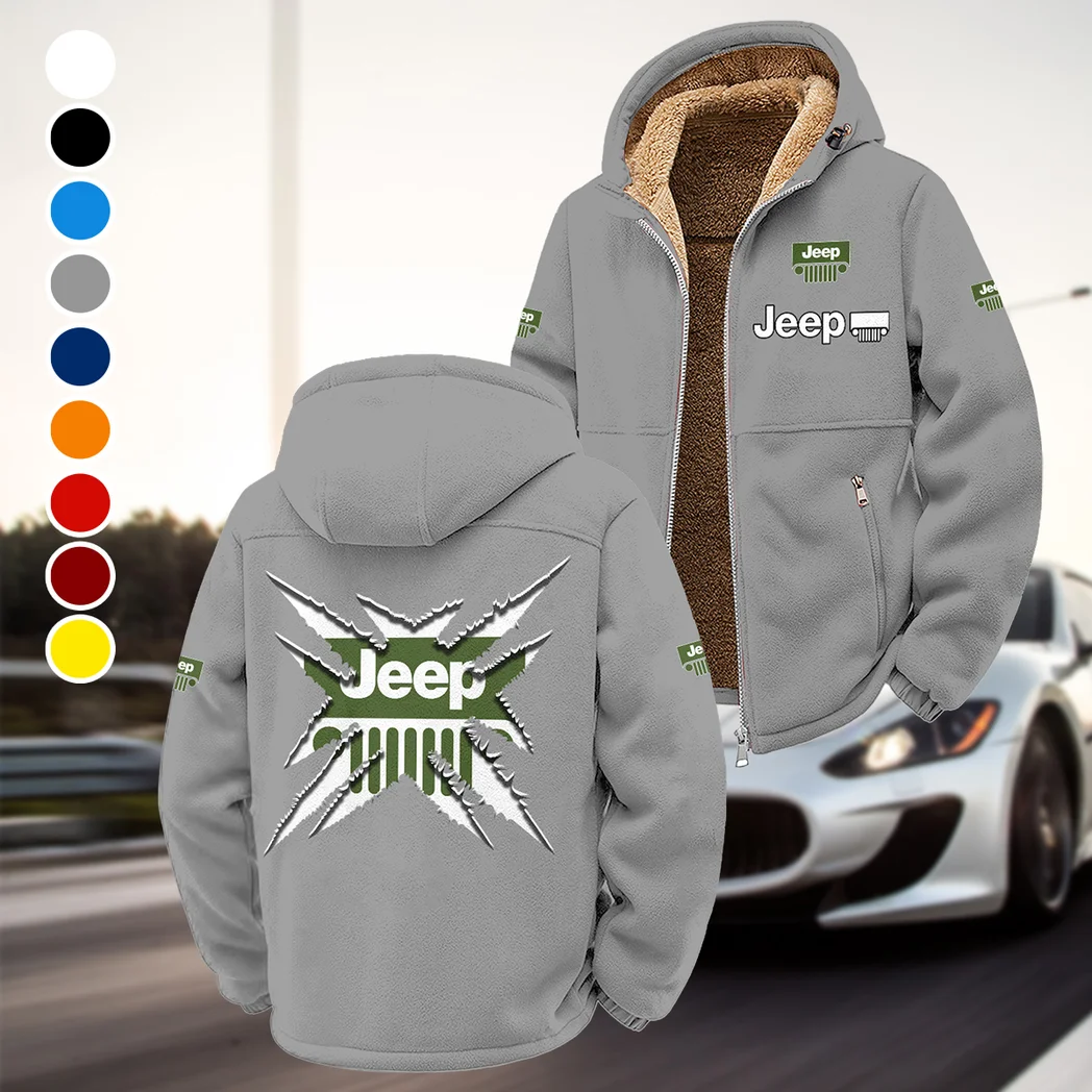 4x4 Vehicle Maker Winter Fleece Jacket, Polar Climate Fleece HVN1450JE - Grey